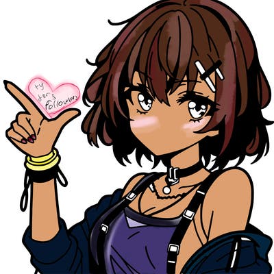 an anime girl who looks cool