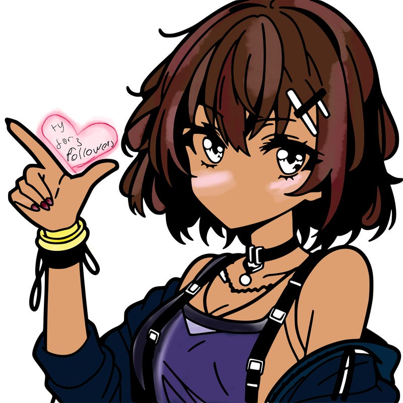 an anime girl who looks cool