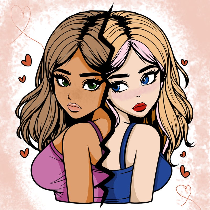 realistic girl split