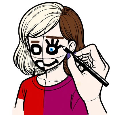 drawing a realistic person