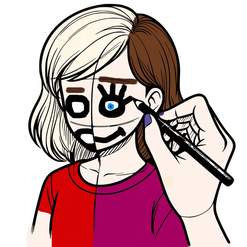 drawing a realistic person