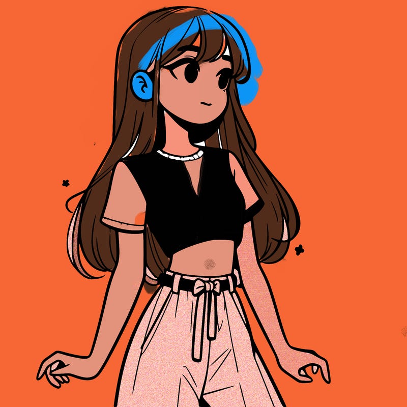 girl in a cute crop top