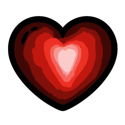 a blank heart