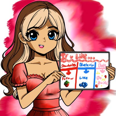 realistic pretty girl holding blank sign