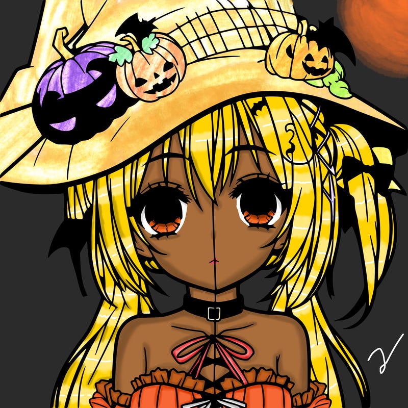 halloween anime girl