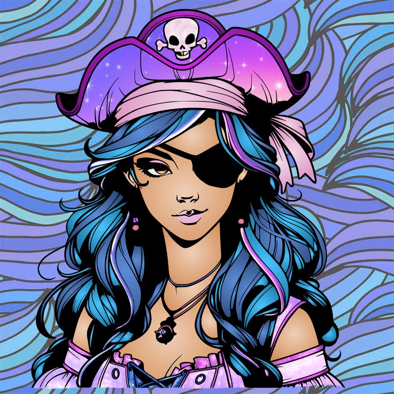 realistic pirate that’s a girl