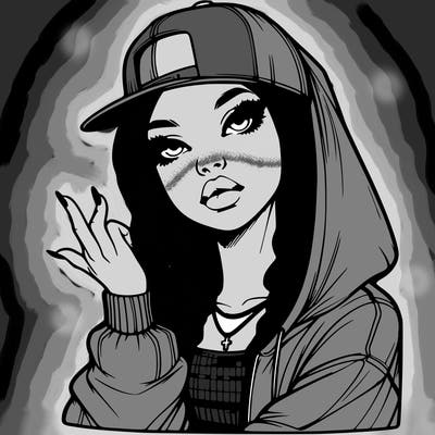 realistic hip hop girl