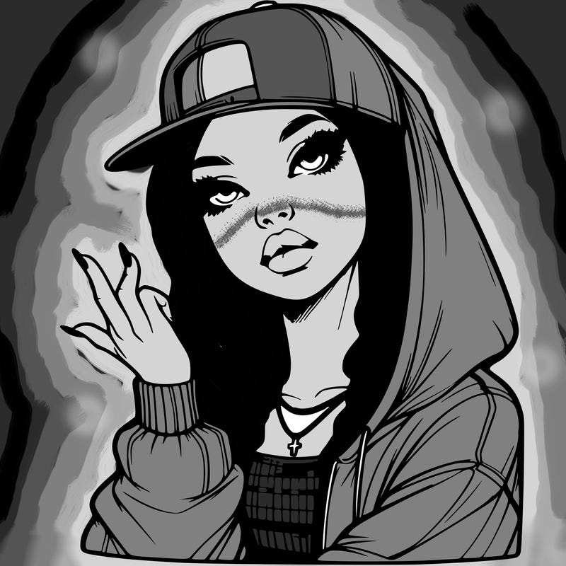 realistic hip hop girl