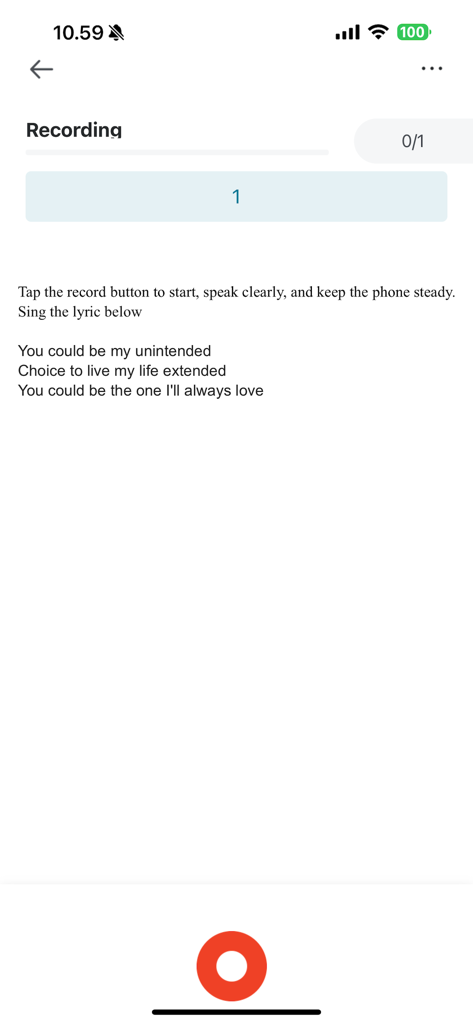 Appen Mobile - A screenshot of the Appen Mobile app showing an audio recording task with singing instructions for AI training