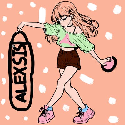 realistic girl danceing