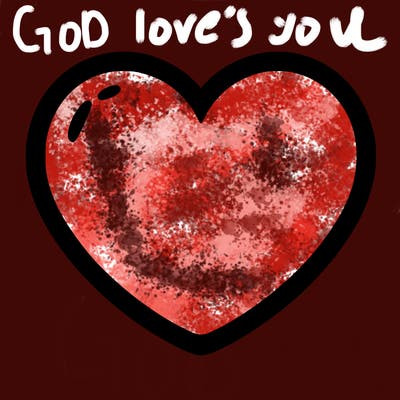 a blank heart