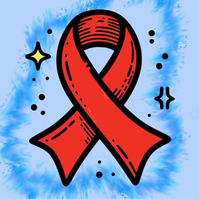 ribbon symbol of national breast cancer awareness month