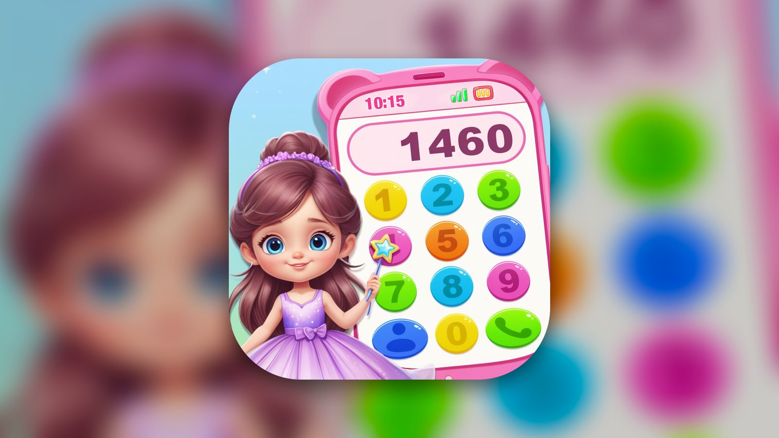 Pink Princess Learning Phone - Education App | MWM