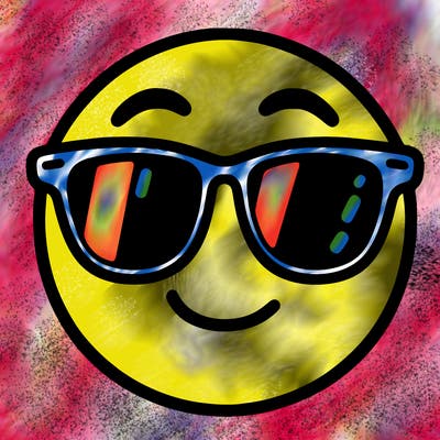 emoji with sunglasses
