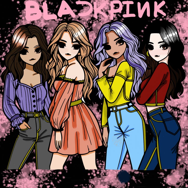 four beautiful girls posing