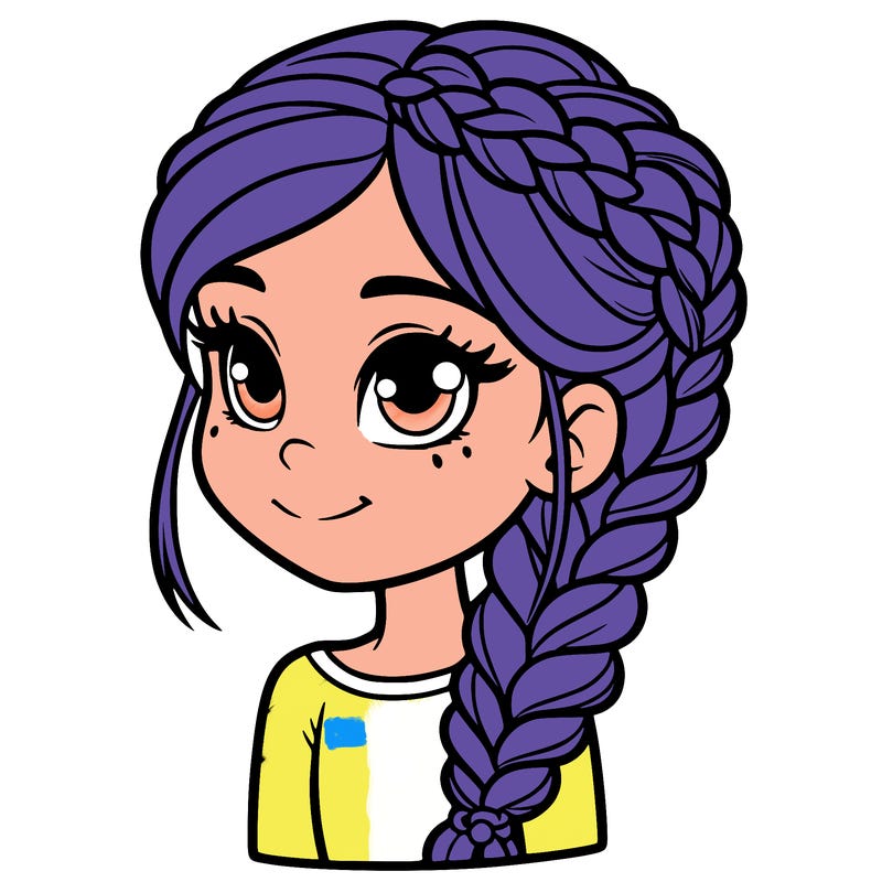 girl with braids