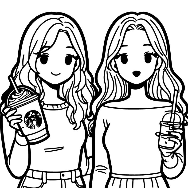 women holding starbucks drink