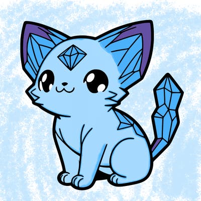 crystal kitten