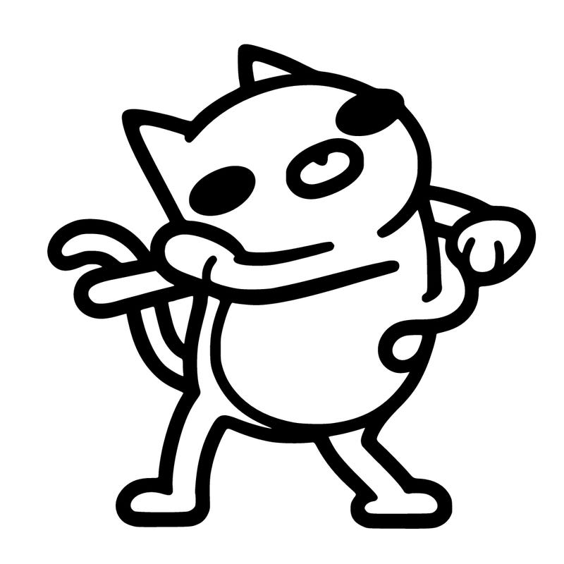 cartoon cat trevor henderson hitting the griddy