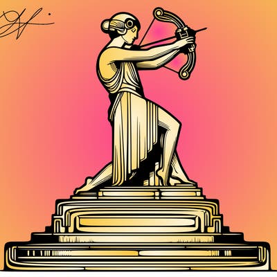 an grand art deco figure sculpture