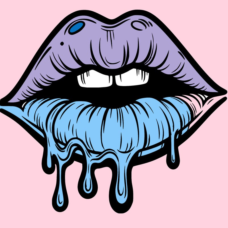 lips that look realistic and drip