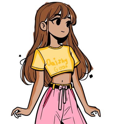 girl in a cute crop top