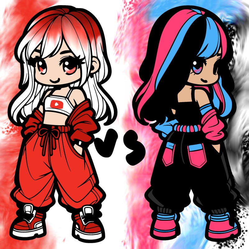 girl in crop top and baggy pants