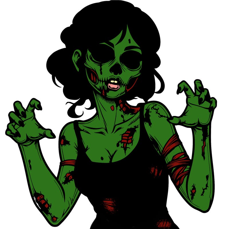 realistic zombie girl