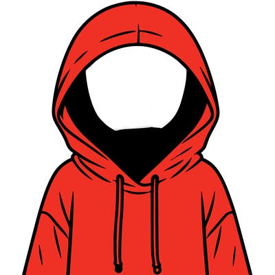 faceless girl in hoodie