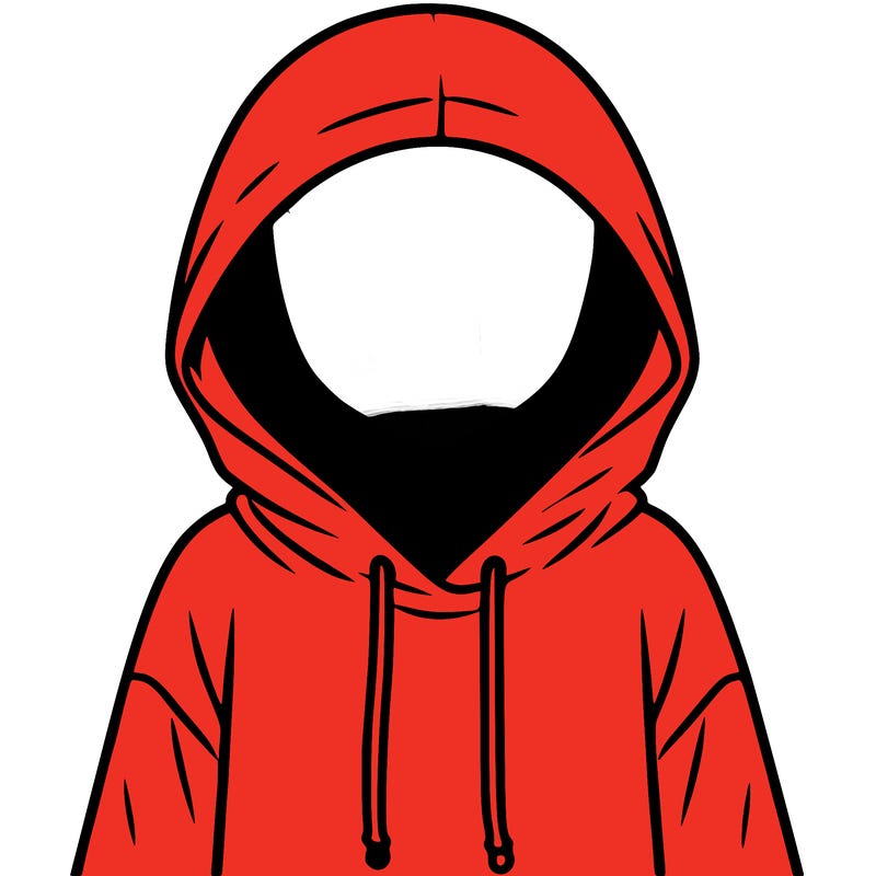 faceless girl in hoodie