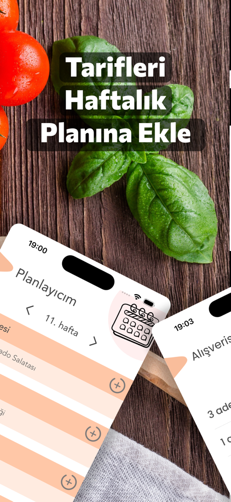 AllRecipes Meal Planner - Interface of AllRecipes Meal Planner showing the weekly meal plan and shopping list