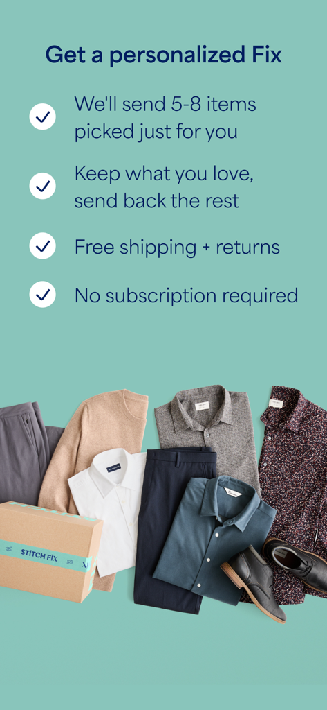 Stitch Fix - Personal Styling - Overview of Stitch Fix personal styling benefits with curated mens apparel