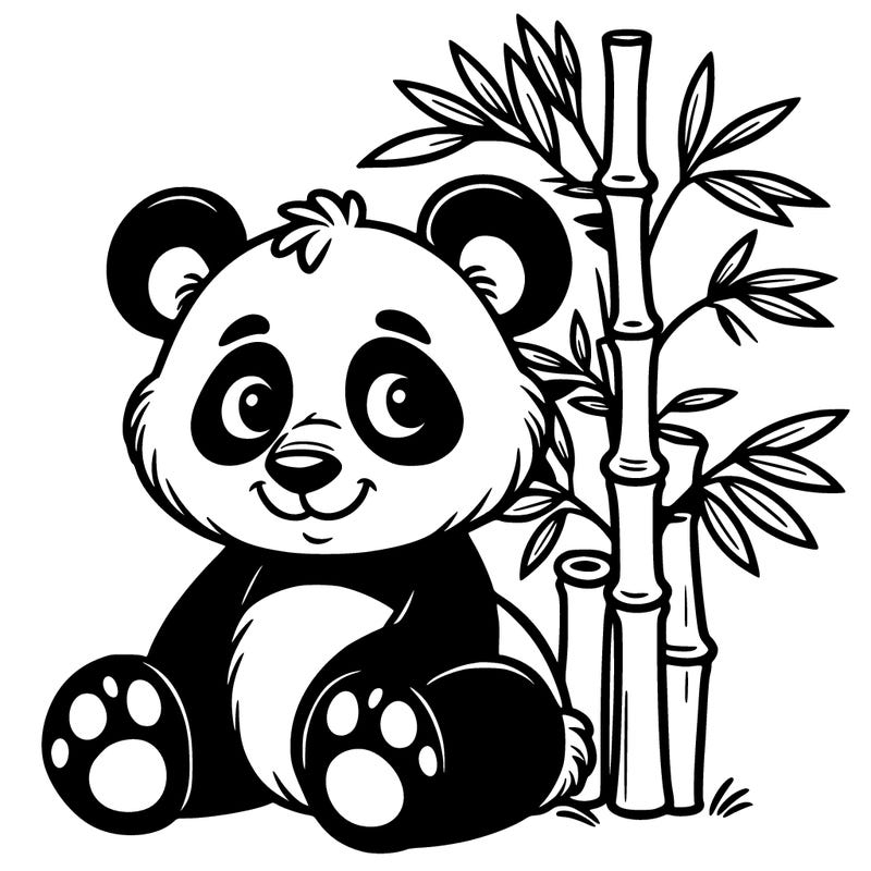a panda bamboo