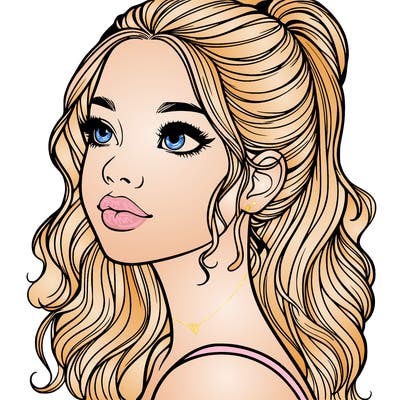 beautiful realistic girl