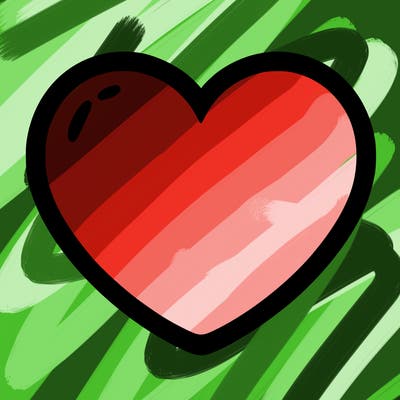 a blank heart