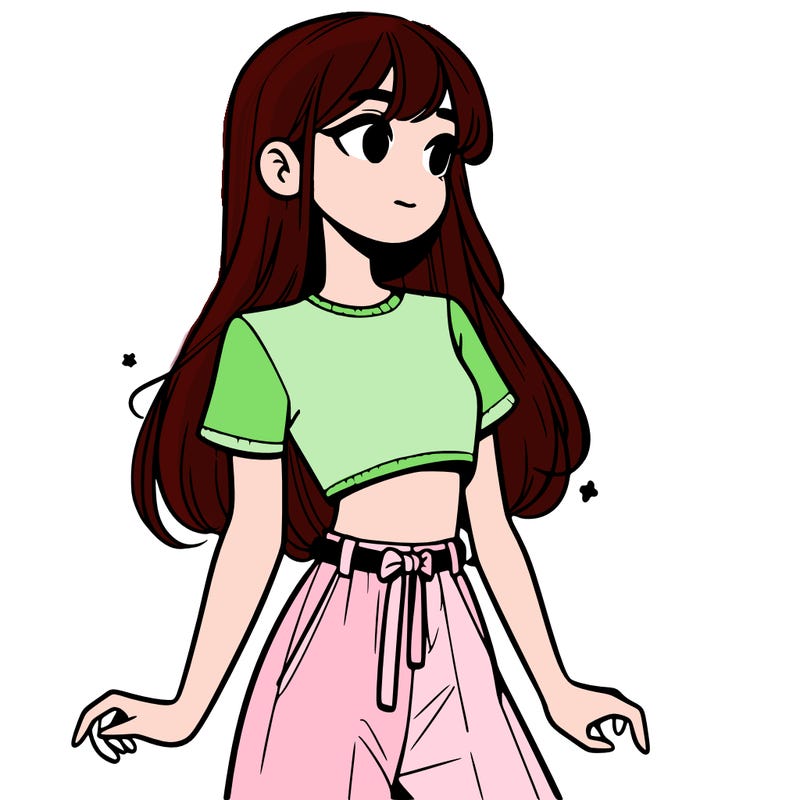 girl in a cute crop top