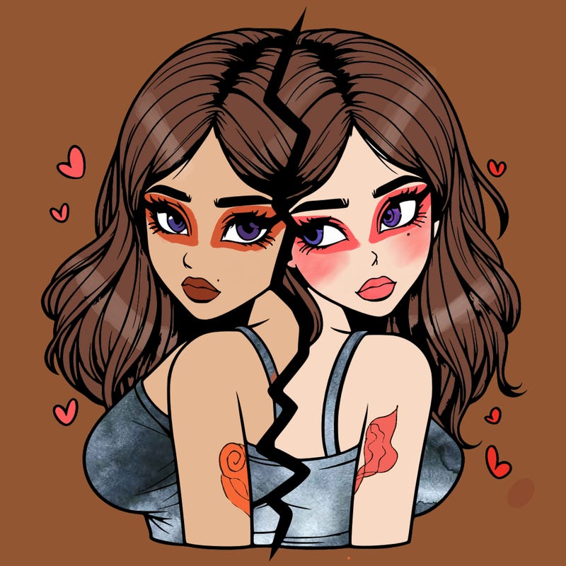 realistic girl split