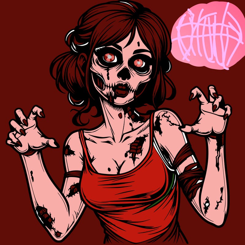 realistic zombie girl