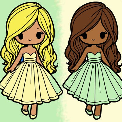 girl in a flowy dress