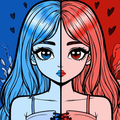 realistic girl split