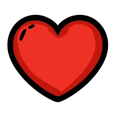 a blank heart