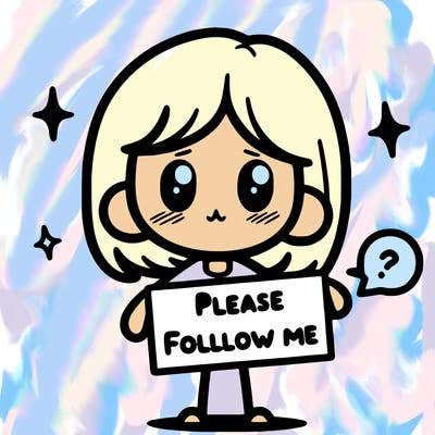 please follow me