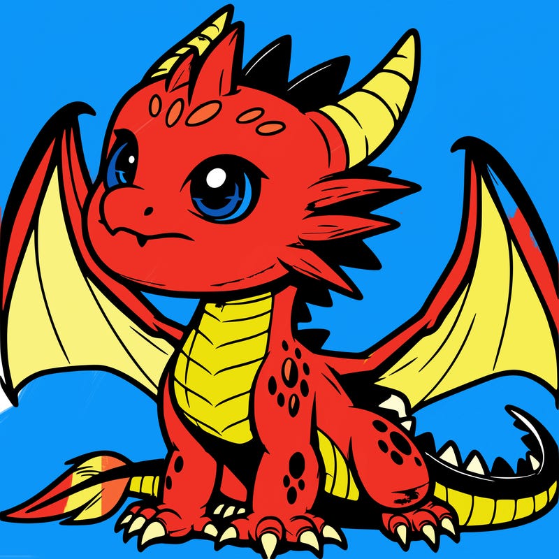 fierce baby night dragon