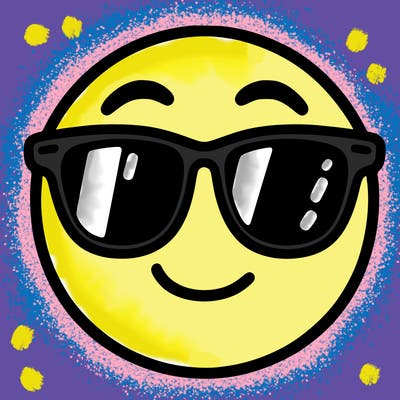 emoji with sunglasses