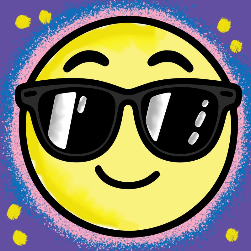 emoji with sunglasses