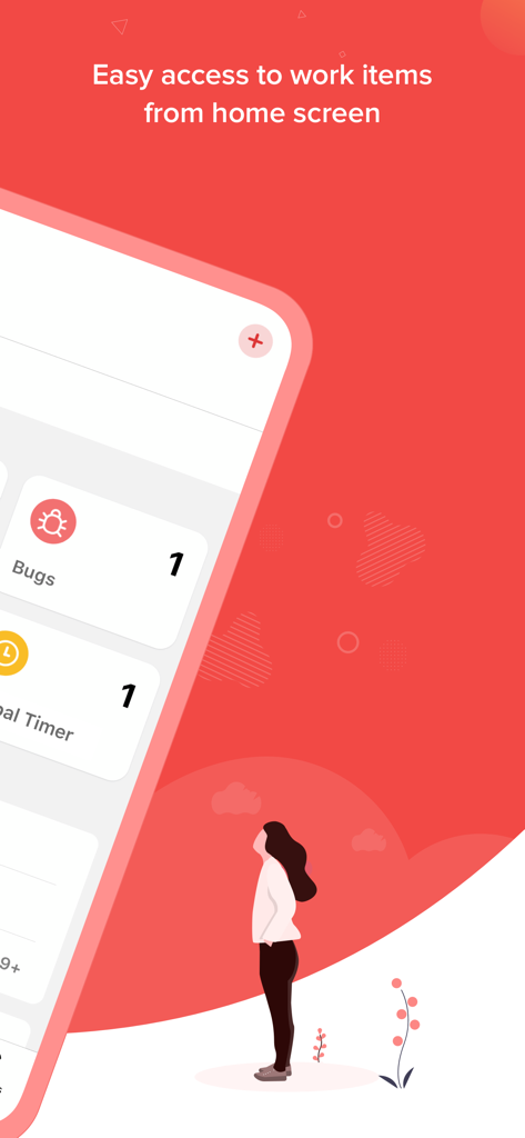 Zoho Projects Work Management - Zoho Projects home screen showing widgets for tracking bugs and timers