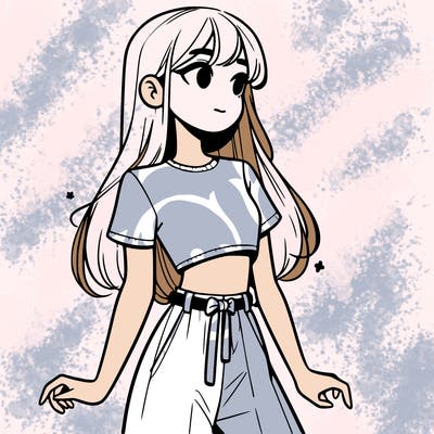 girl in a cute crop top