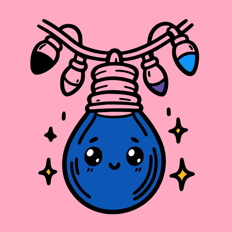 small bulb of a garland