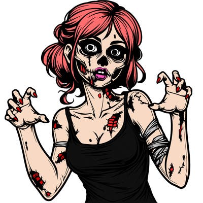 realistic zombie girl