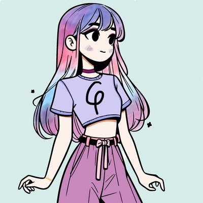 girl in a cute crop top